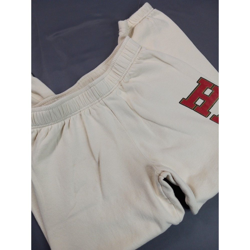 Harvard University Sweatpants Cream Mens Unisex Size M Officially Licensed